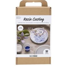 Startsæt Resin Støbning (rund bakke med marmorering)