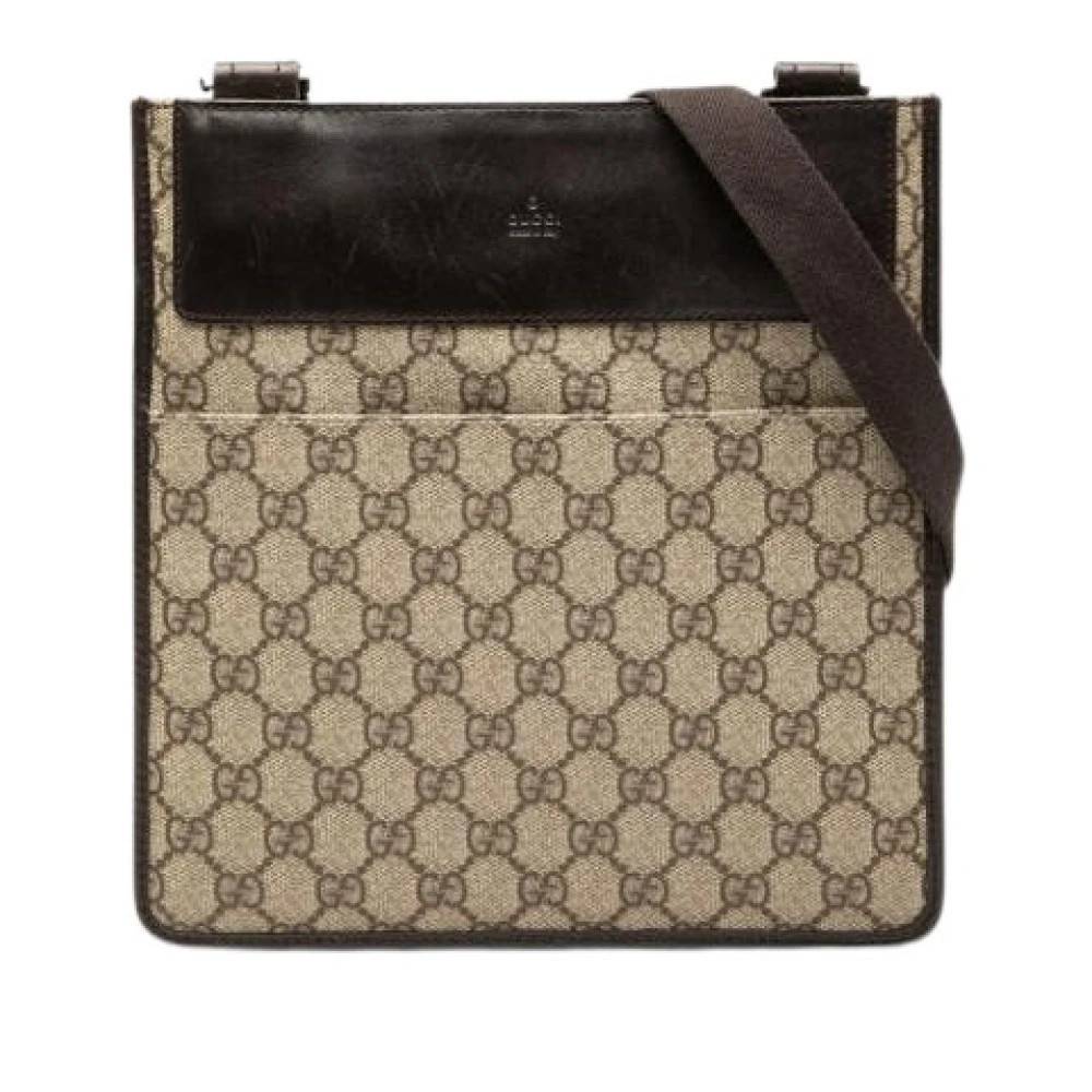 Gucci Vintage Pre-owned Canvas Crossbody Taske - Vintage - Dame - Beige - ONE SIZE - Uld