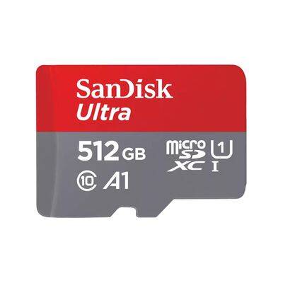 SanDisk microSDXC card+SD adapter A1 Class 10 UHS-I, memory card 150MB/s  512 GB