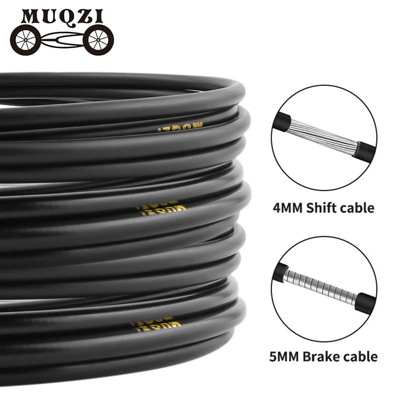 MUQZI 3m Cable Housing Brake Shift Line 4mm 5mm Housing Mtb Road Bike Derailleur Shifter Cable Brake Wire