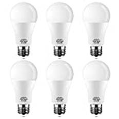 E27 LED Lampa, 14 W(120 W) 230 V, 6000Kelvin (kall vit), E27 Edison skruv BASE Klassisk A glödlampor, 6-Pack