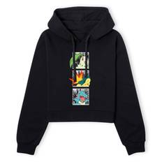 Pokemon Generation 2 Intro Women's Cropped Hoodie - Black - XS