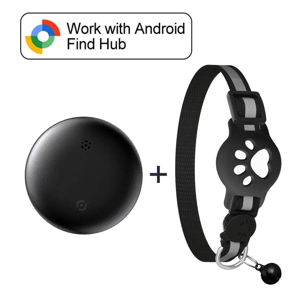 Google Find Hub Smart Location Tag for Android — Pet Collar, Keys & Bags - Tag with BK Collar 1 / China Mainland