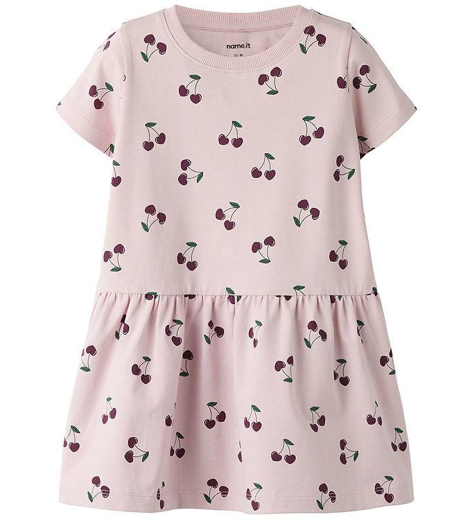 Name It Kjole - NmfFiora - Violet Ice/Cherries - Name It - 6 år (116) - Kjole