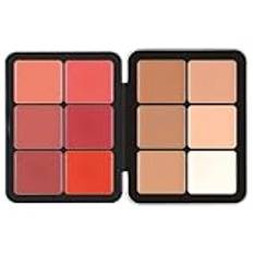 Concealer Palette, Makeup Contour Kit, Blush And Contour Palette, Cream Contour Makeup, Waterproof Concealer Palette, Full-Coverage Concealer, Travel Makeup Palette, Long-Lasting Makeup Kit,