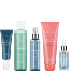 Hickap The Complete Routine - Sensitive/ Dry Cream 50ml, Micellar Toner 150 ml, Face mist 100 ml, Milk Cleanser 125 ml, Serum 30 ml - 455 ml