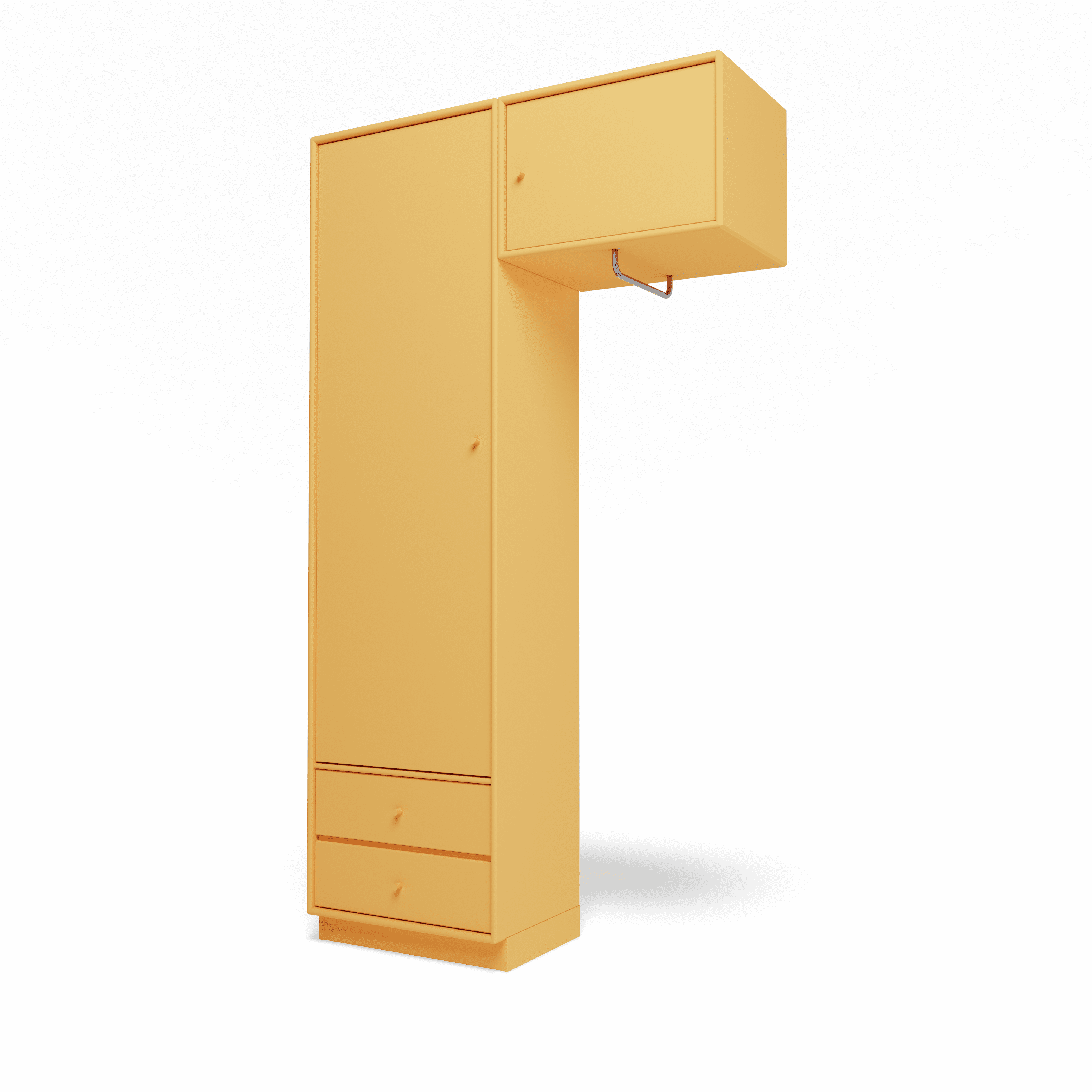 Attire II garderobe, inkl. sokkel 7 cm fra Montana Acacia - Jacobsen Plus