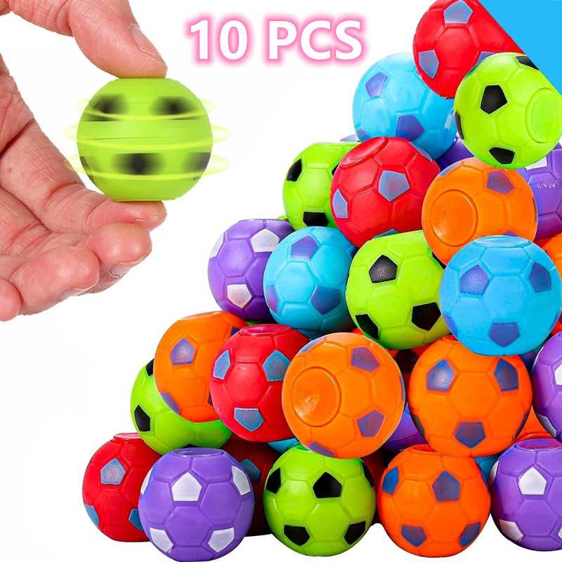 Mini Fidget Spinner Soccer Ball Toy for Child, Soccer Party Favor, Bulk Kid Prize for School Classroom Gifts for Kids Birthday