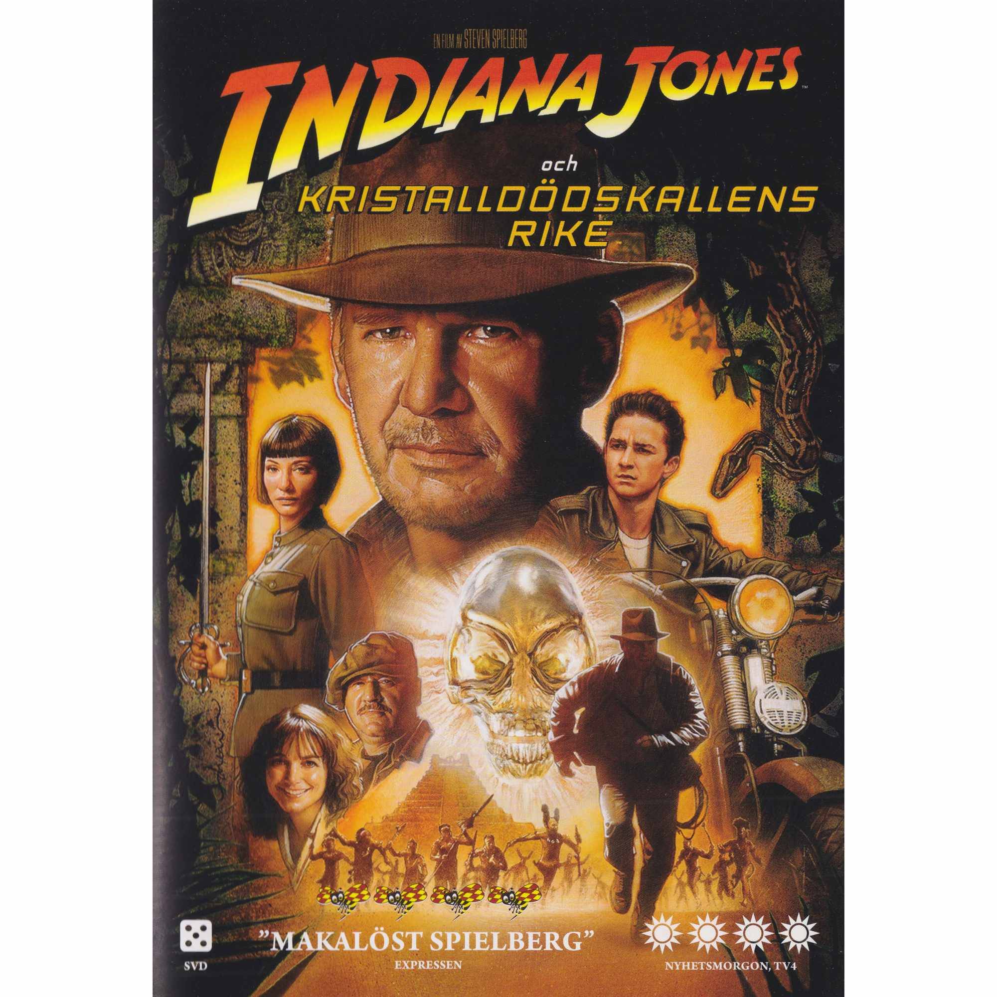 Indiana Jones och Kristalldödskallens Rike DVD (Begagnad)