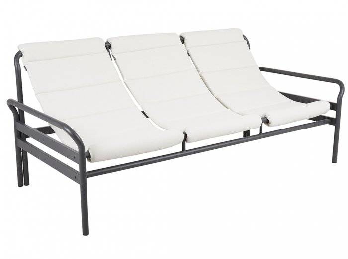 Brafab - Sling 3-sits Soffa Antracit/Vanilla White