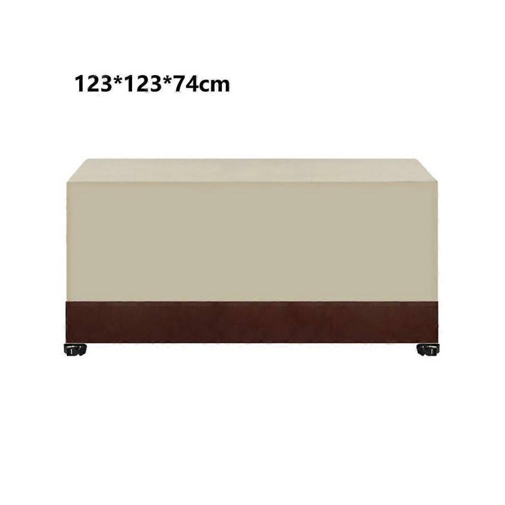 (Style E, Multicolor) 123x123x74cm Waterproof 420D Oxford Cloth Dust Cover Anti-UV Outdoor Garden Furniture Cover
