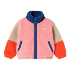 Tiny Cottons Fleecejakke - Color Block Polar - Dark Blue - Tiny Cottons - 10 år (140) - Fleecejakke