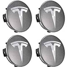 Centrumkåpor för Tesla Model 3, 18 tums, Aero-hjul modell Y, 19 tums, Gemini hjul, vattentäta, rostfria, dammtäta centrumkapslar, navkapslar, fälgdekor, bildekoration, fälgtillbehör, B
