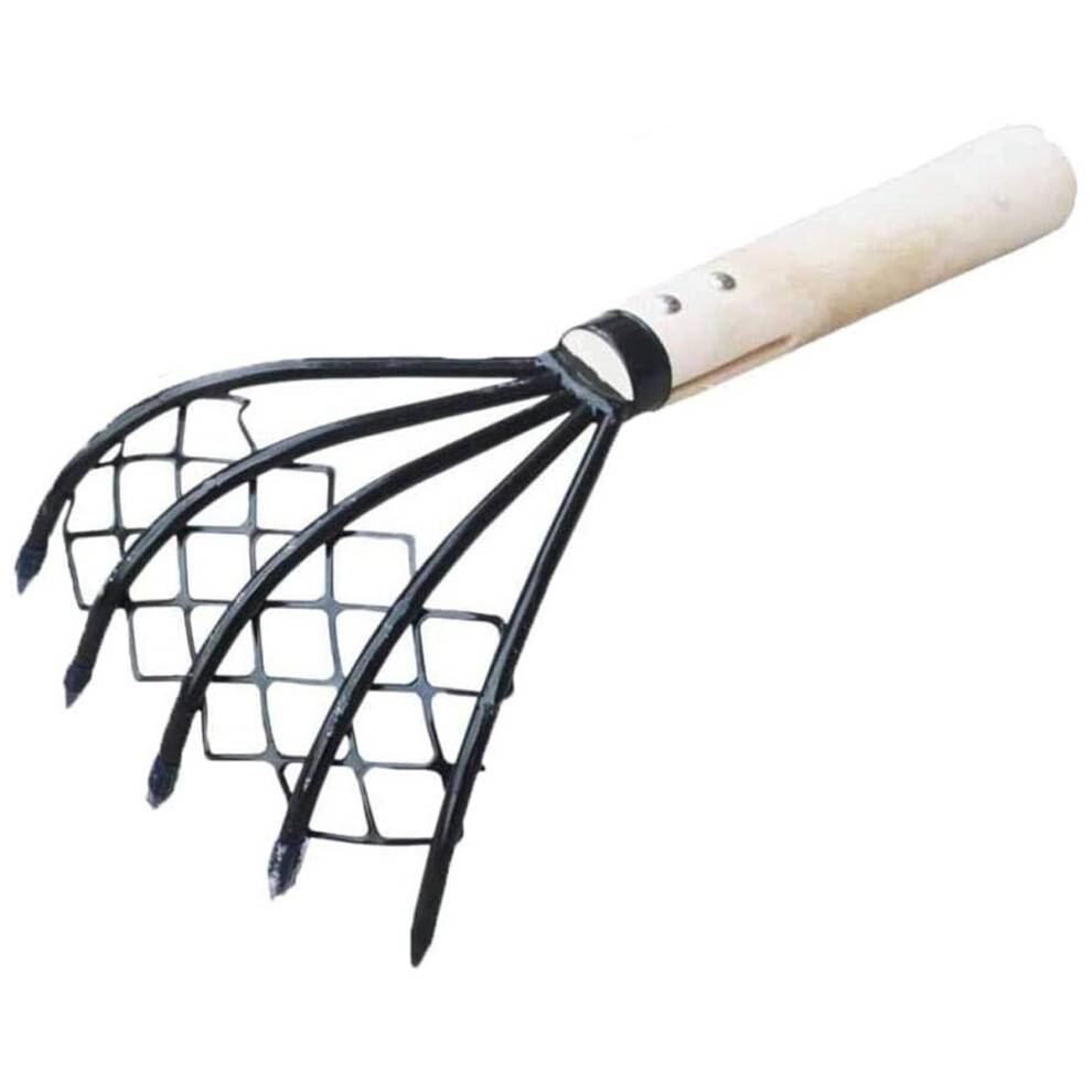 Gardener's Delight: Ninja Steel Claws rive til kraftig gravning og skridsikkert træhåndtag, let og kompakt værktøj med net for sikker og