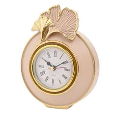 Sophia Classic Ginkgo Blush Round Mantel Clock One Size rosa