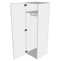 Bøjle/Højskab i Wien H: 195,2 cm D: 60,0 cm - Inklusiv 1 hylde samt 1 oval bøjlestang - Bredde: 60 cm