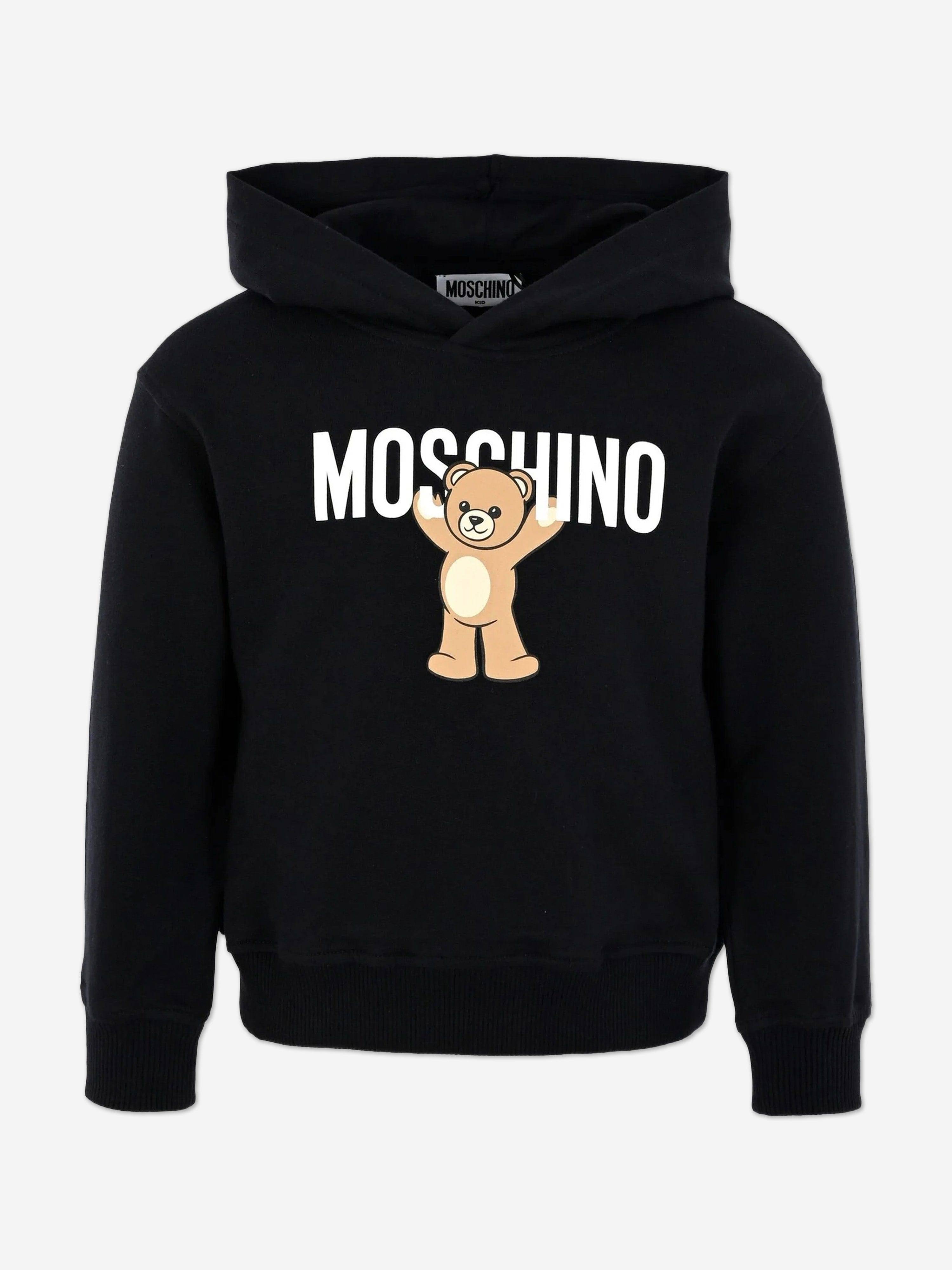 Moschino Kids Teddy Bear Logo Hoodie in Black - Black / 14 Yrs (14 Yrs)