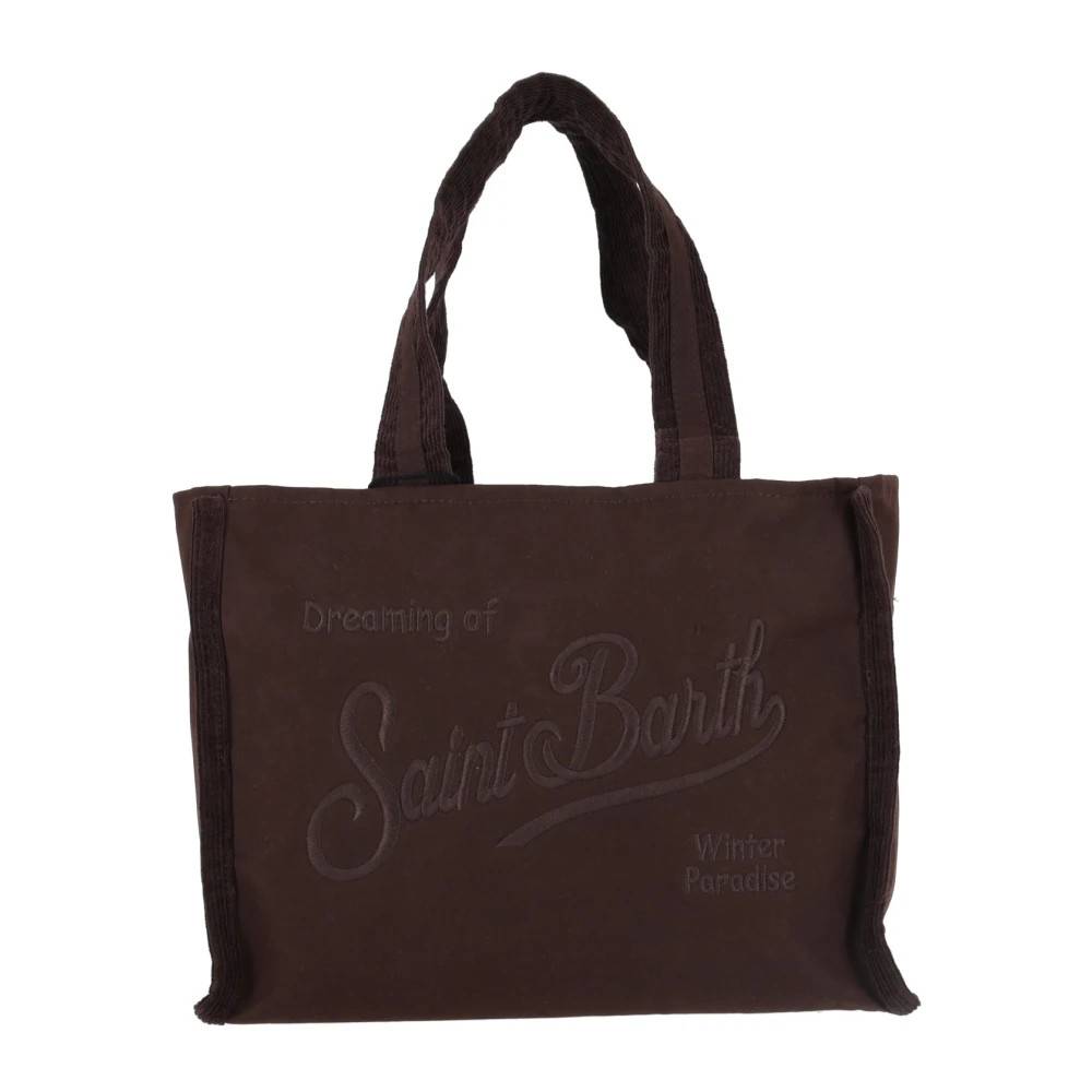 MC2 Saint Barth Håndtaske med skulderrem - Tasker - Dame - Brun - ONE SIZE - Uld
