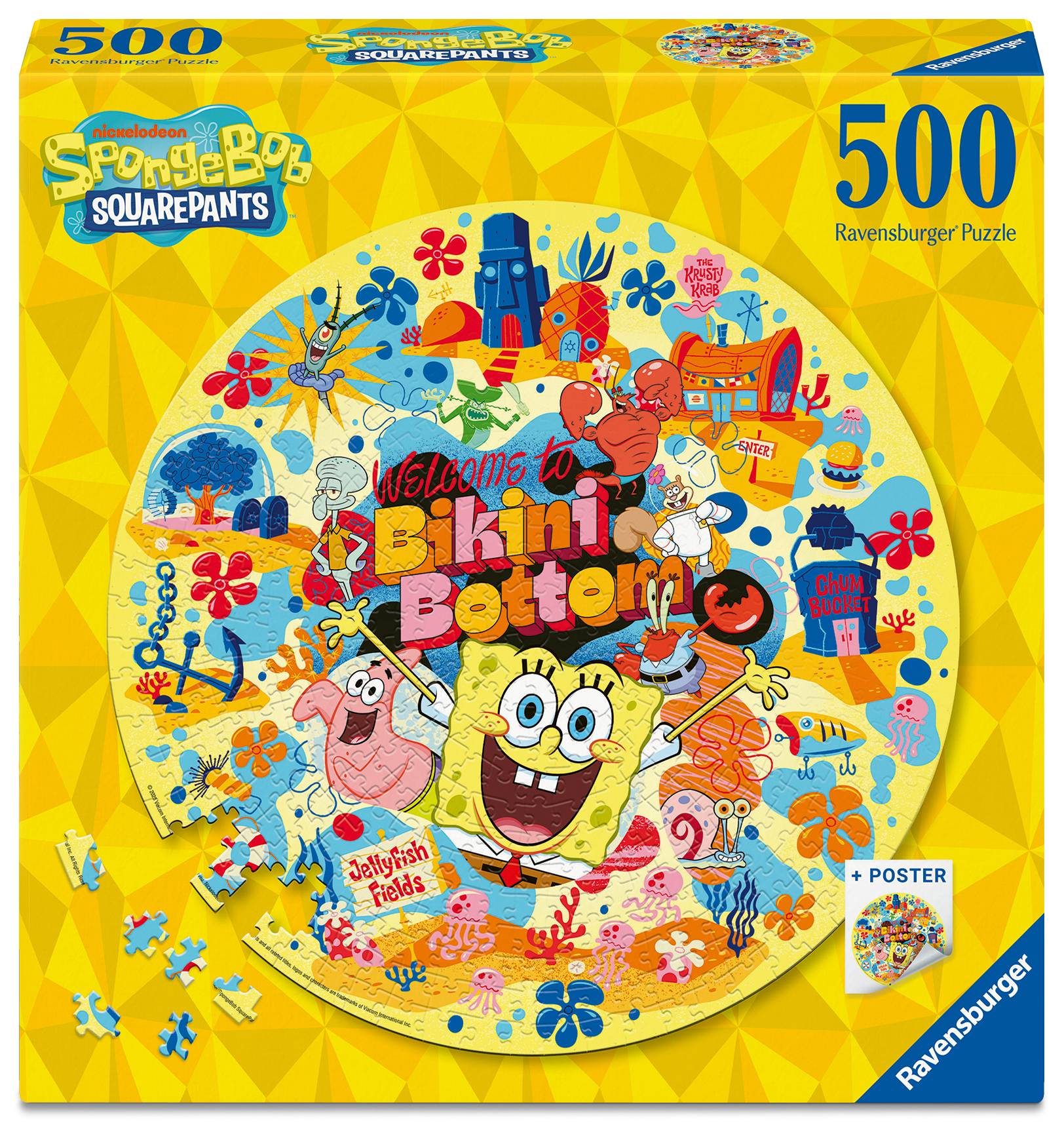 Ravensburger Sponge Bob 500p round