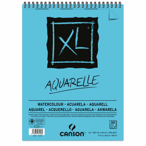 Aquarelle XL spiralblock 300g A3 Fin 30ark