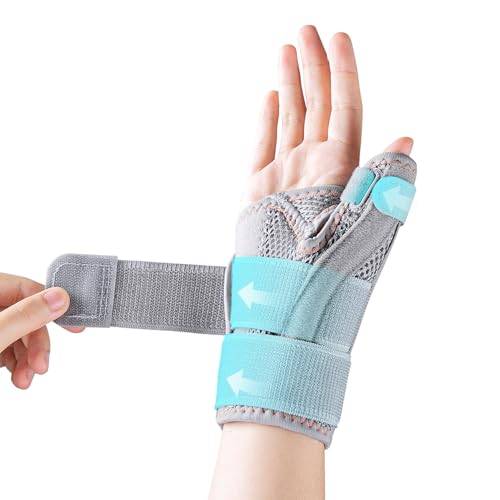 CURECARE Daumenschiene, Bequeme CMC-Daumenbandage Rechts & Links (Grau)