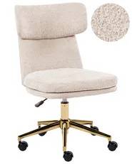Skrivebordsstol BARDSDALE Velour Lys Beige