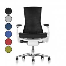 Herman Miller Embody kontorstol med hvidt stel - Vælg selv betrækfarve