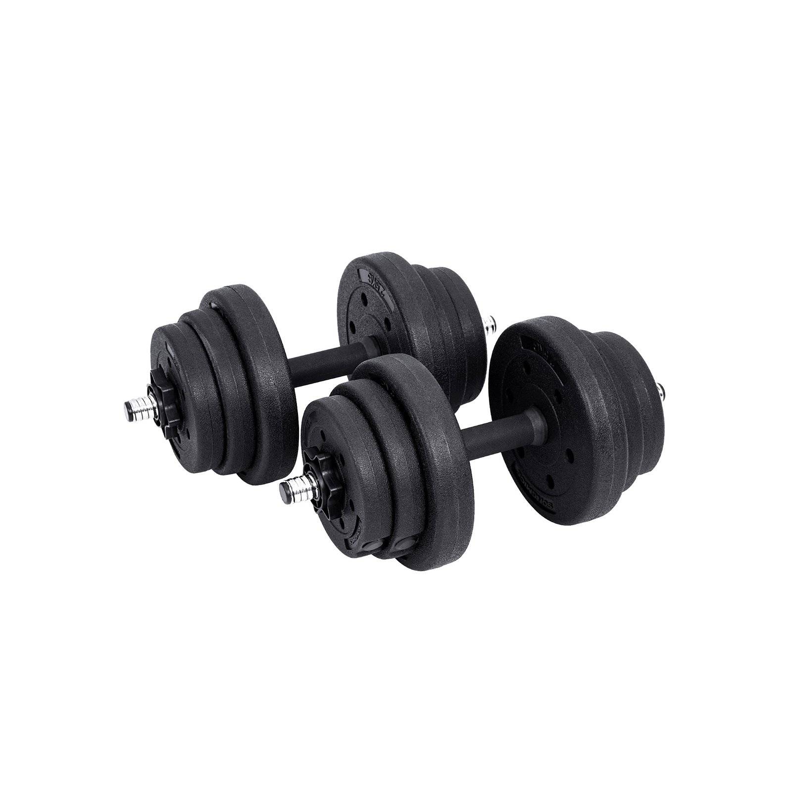 2-i-1-hantlar Set, 2 x 10 kg justerbara