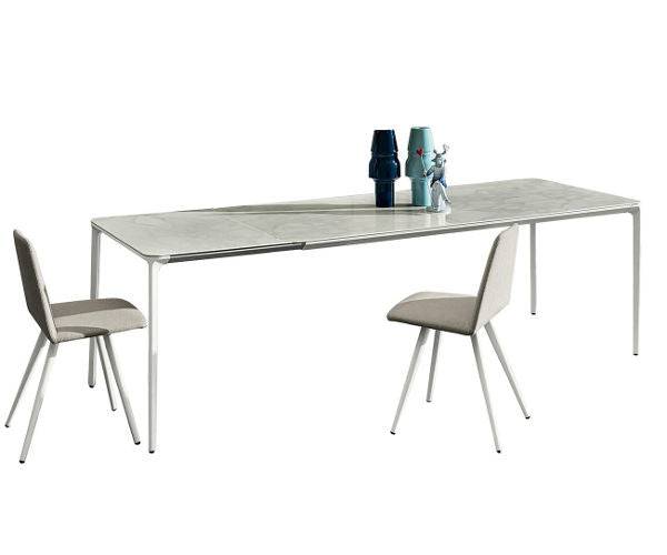 Sovet Italia Slim udtræksbord - Gaudi Brown / White