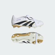 Predator League Fold-Over Tongue Firm/Multi-Ground Kids støvler - Cloud White / Core Black / Gold Metallic - 36 2/3
