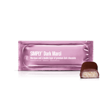 SIMPLY ®-Simply® Dark Marci | Marcipan og et dobbelt lag premium mørk chokolade