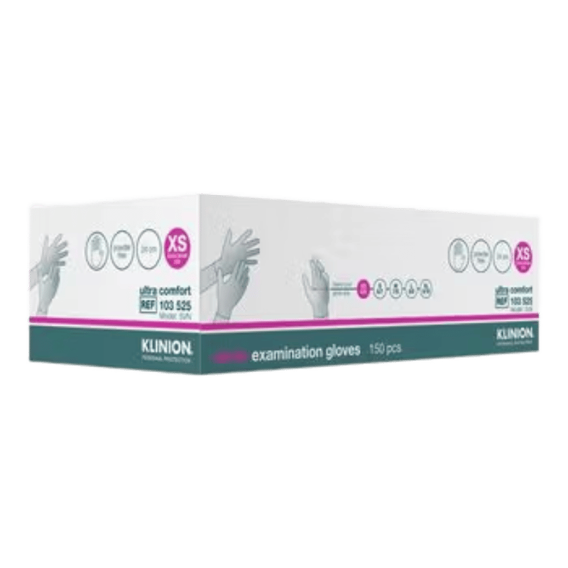 Klinion Nitrilhandske Ultra Comfort Pudderfri - X-Small (150 stk)