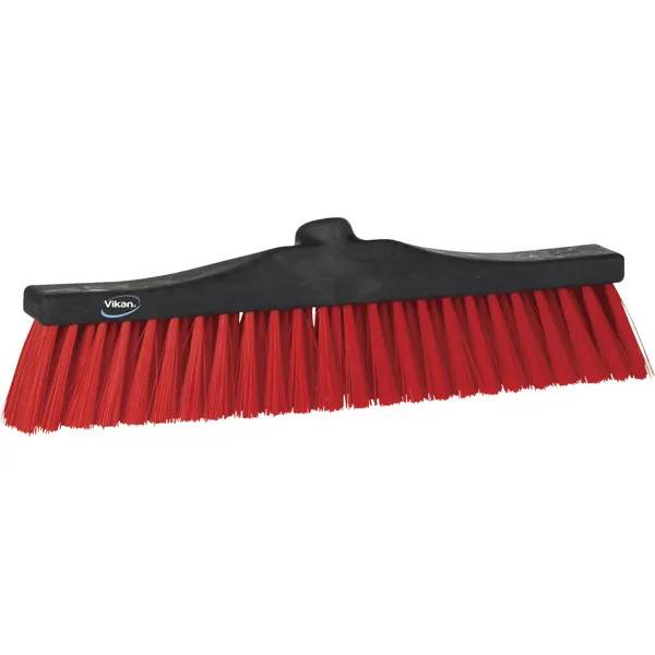 Plattborste svart / röd 45 cm