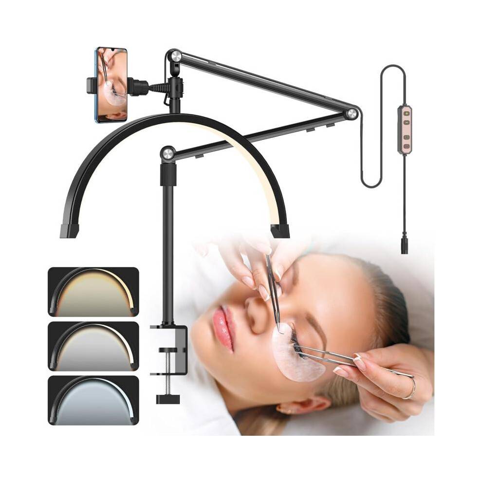 WALALLA 20W 360 Rotatable LED Nail Lamp, Black Adjustable UV Nail Light for Manicure.