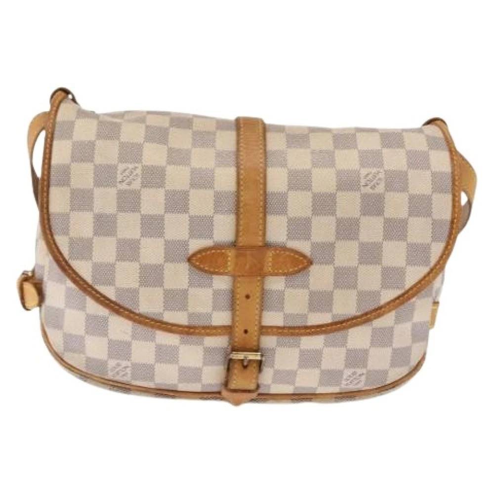 Louis Vuitton Vintage Pre-owned Canvas Cross Body Taske - Vintage - Dame - Beige - ONE SIZE -