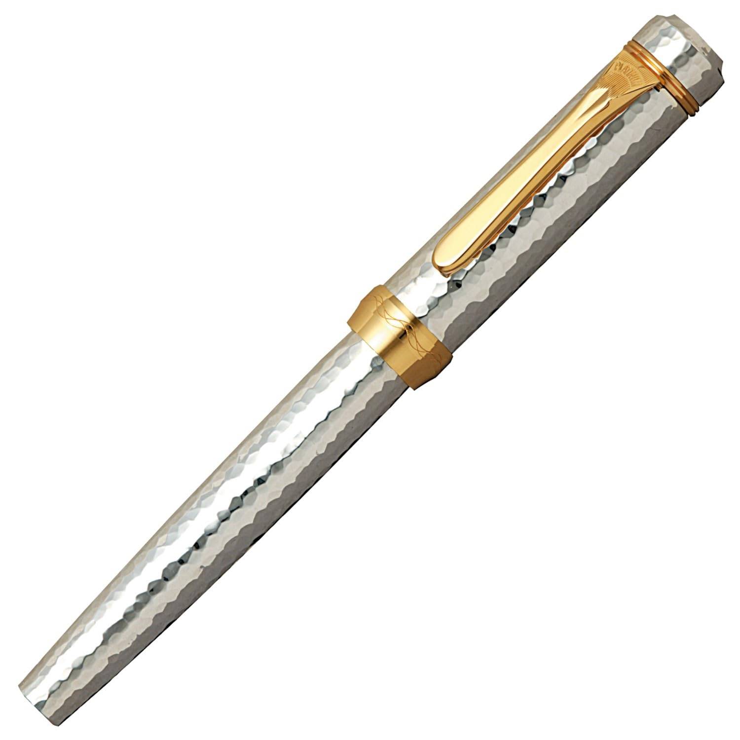Platinum Fountain Pen Fountain Pen B Bold Platinum Platinum Solid Silver Forged Metal Polished Traditional Craftsman Forged Metal Polished Regular