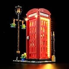 LIGHTAILING Ljusset för Lego-21347 London röd telefonhytt modell för byggnad - ingår inte i modellen