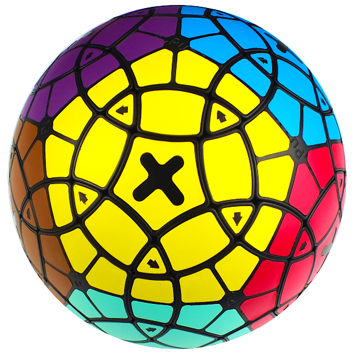 VeryPuzzle Icosahedron Chaotic Ball Black