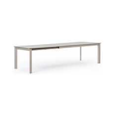 KONNOR Havebord med udtræk i aluminium 200 - 300 x 110 cm - Sand