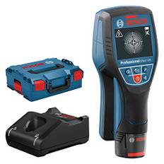 Bosch Professional 12V System Wall Scanner D-tect 120 (12 V-batteri, max. detekteringsdjup plaströr/träreglar/strömförande kabel/magnetisk metall/icke-magnetisk metall: 60/38/60/120/120 mm, i L-BOXX)