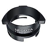 NEOUZA 54mm kaffedoseringstratt Ring Svart Aluminium Kompatibel för Sage 870/875/878/880 Barista Espressomaskin Portafilter Smart Handfri