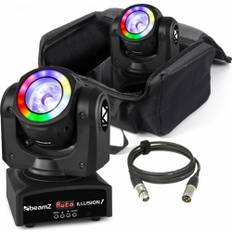 2 stk. BeamZ Illusion Moving Head 60W LED inkl. Taske og DMX kabel - Pakketilbud