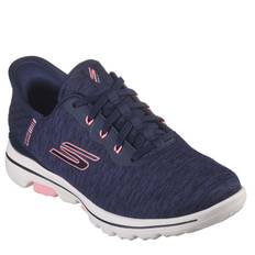Skechers Go Golf Walk 5 Slip-Ins Dame Golfsko Navy/Pink Str. 38