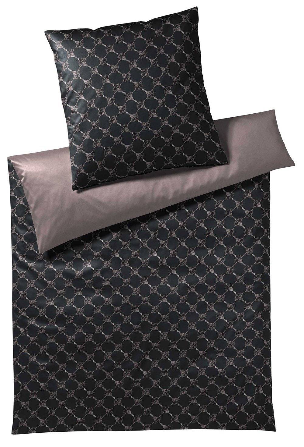 JOOP Cornflower Double Sengesæt, Shiny Black - 140x200