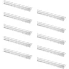 papasbox 10-pack LED-takljus, lysrör, 30 W, 90 cm, 3 600 lm, taklampa, 3 200 K, varmvit, LED badlampa, ljuslist, lysrör för badrum, vardagsrum, kök, garage, lager, verkstad, källare, kontor