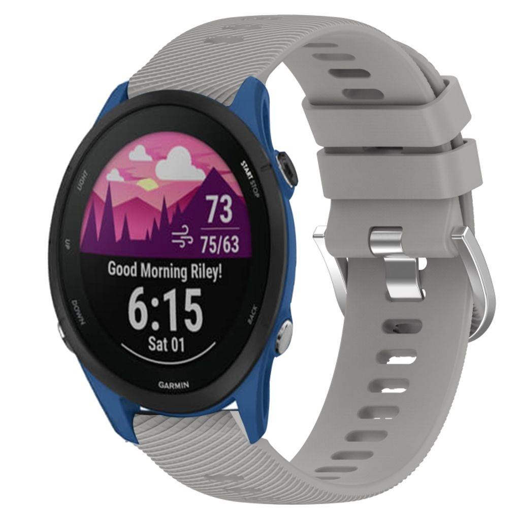 Garmin Forerunner 255S Klockarmband i Silikon - Grå