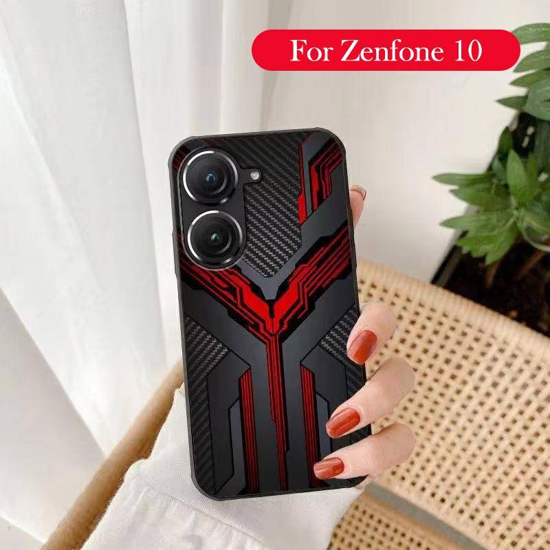 Mikro Matt Fodral för Asus Zenfone 10 Fallsäkert Baksidesfodral för Zenfone 10 black