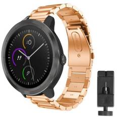 Rustfrit stål armbånd Garmin VivoActive 3 - Rosè