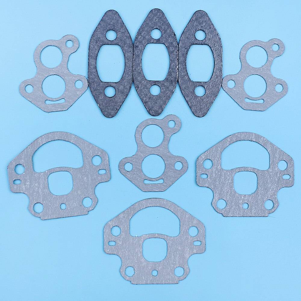 3 x förgasare insugs avgaspackningssats för jonsered cs 2234 cs2234 cs2238 cs 2238 s craftsman 358381600 motorsåg