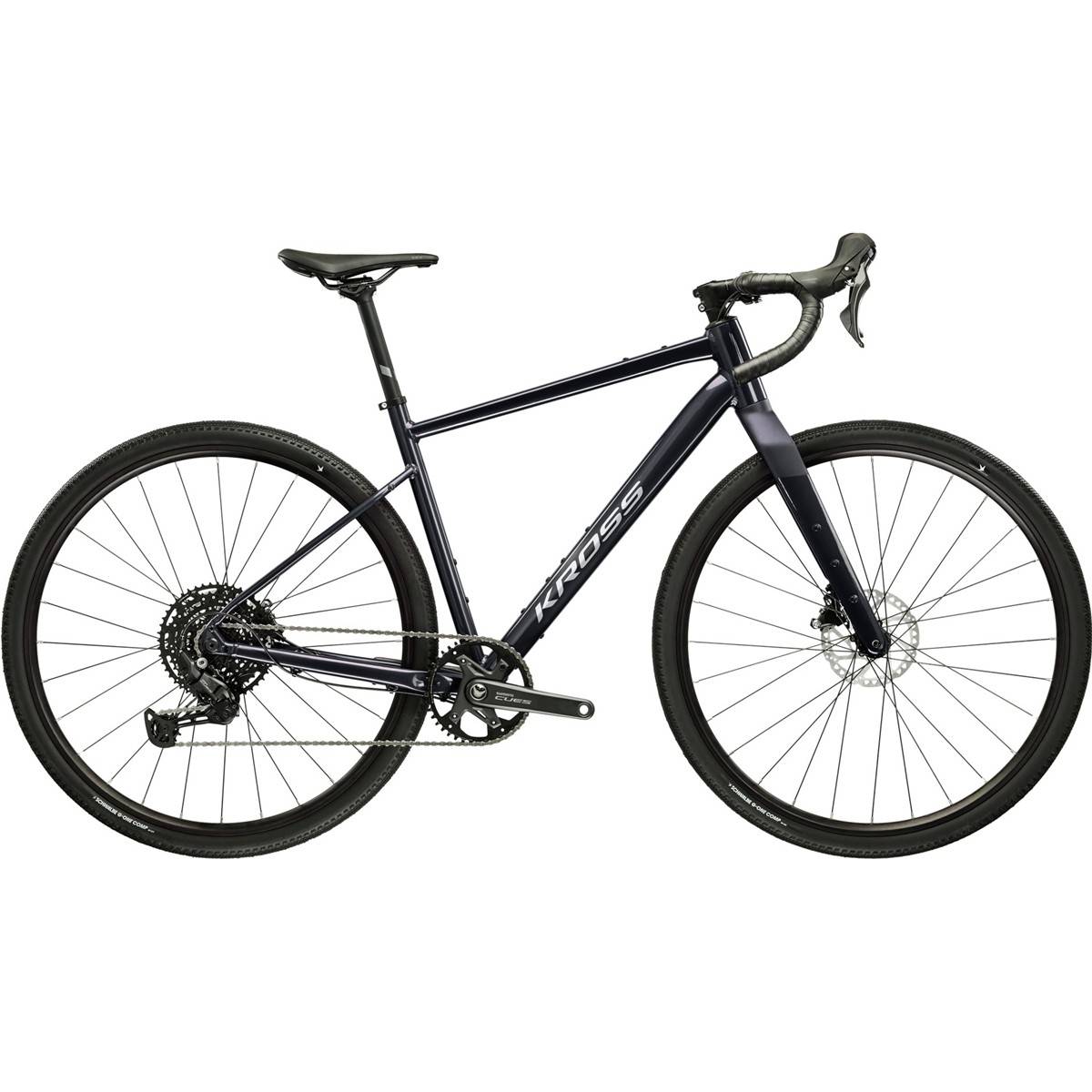 Gravel Bike Kross Esker 2.0 Graphite/White L - Vit Grå ( )